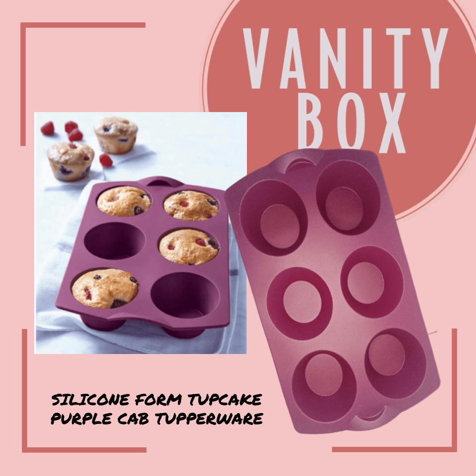 TUPPERWARE SILICONE FORM TUPCAKE PURPLE CAB