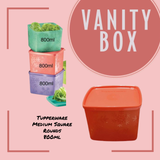 Tupperware Medium Square Rounds 800ml