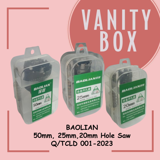 BAOLIAN 50mm, 25mm, 20mm Hole Saw Q/TCLD 001-2023