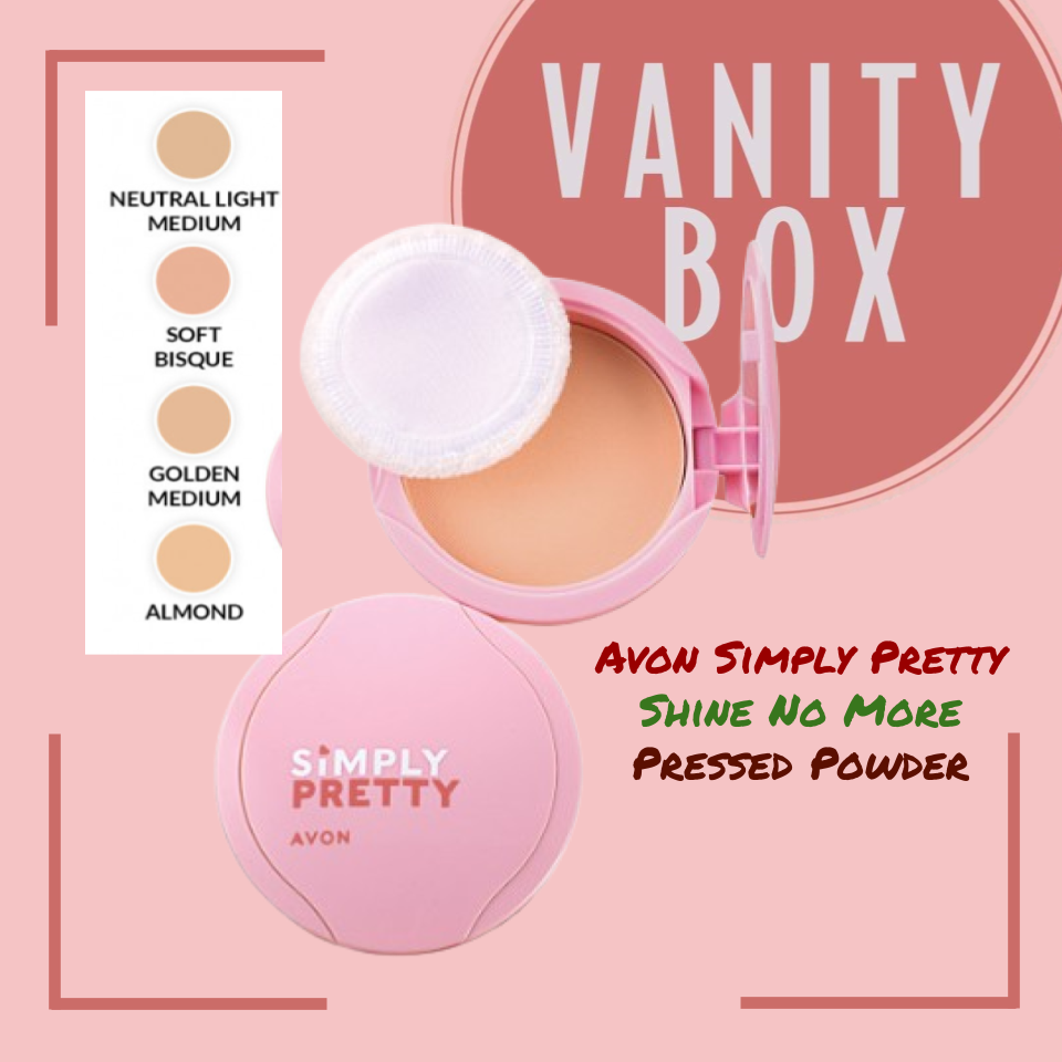 Avon Simply Pretty Shine No More Pressed Powder SPF14 10g