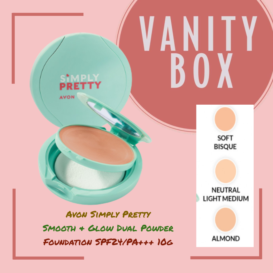 Avon Simply Pretty Smooth & Glow Dual Powder Foundation SPF24/PA+++ 10g