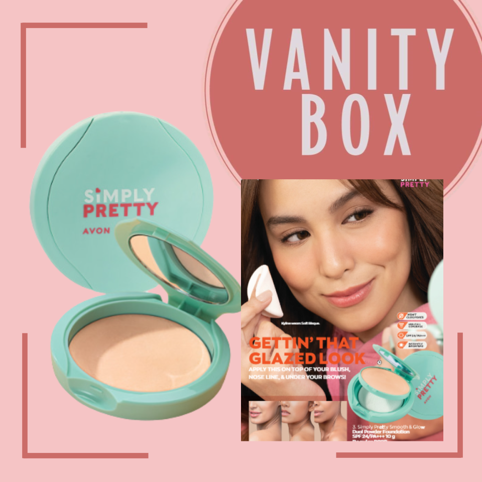 Avon Simply Pretty Smooth & Glow Dual Powder Foundation SPF24/PA+++ 10g