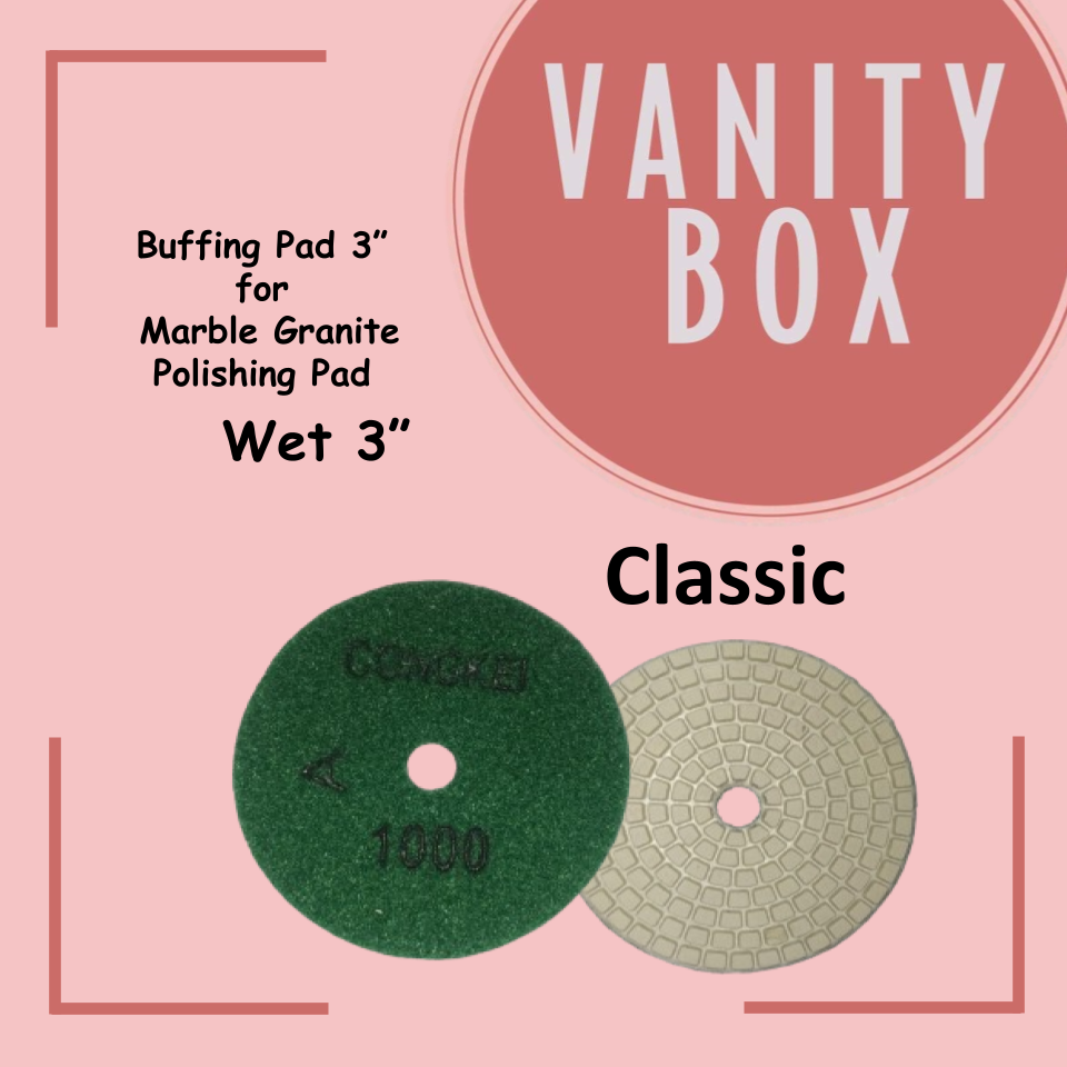 885 Buffing Dry/Wet  Pad per piece 3” for  Marble Granite Polishing Pad