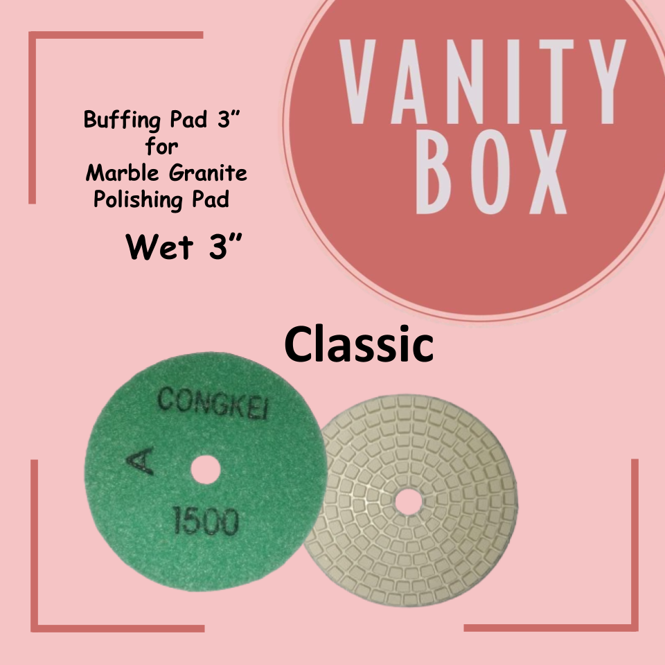 885 Buffing Dry/Wet  Pad per piece 3” for  Marble Granite Polishing Pad