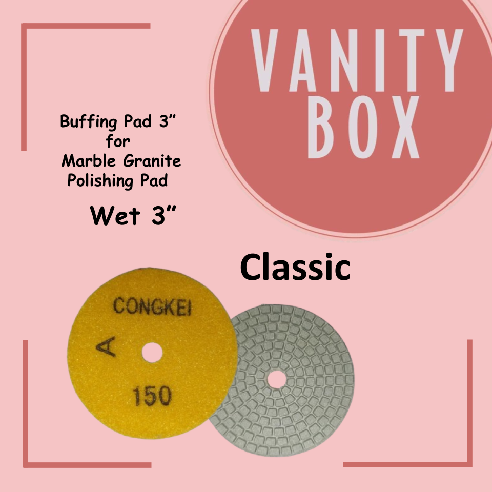 885 Buffing Dry/Wet  Pad per piece 3” for  Marble Granite Polishing Pad