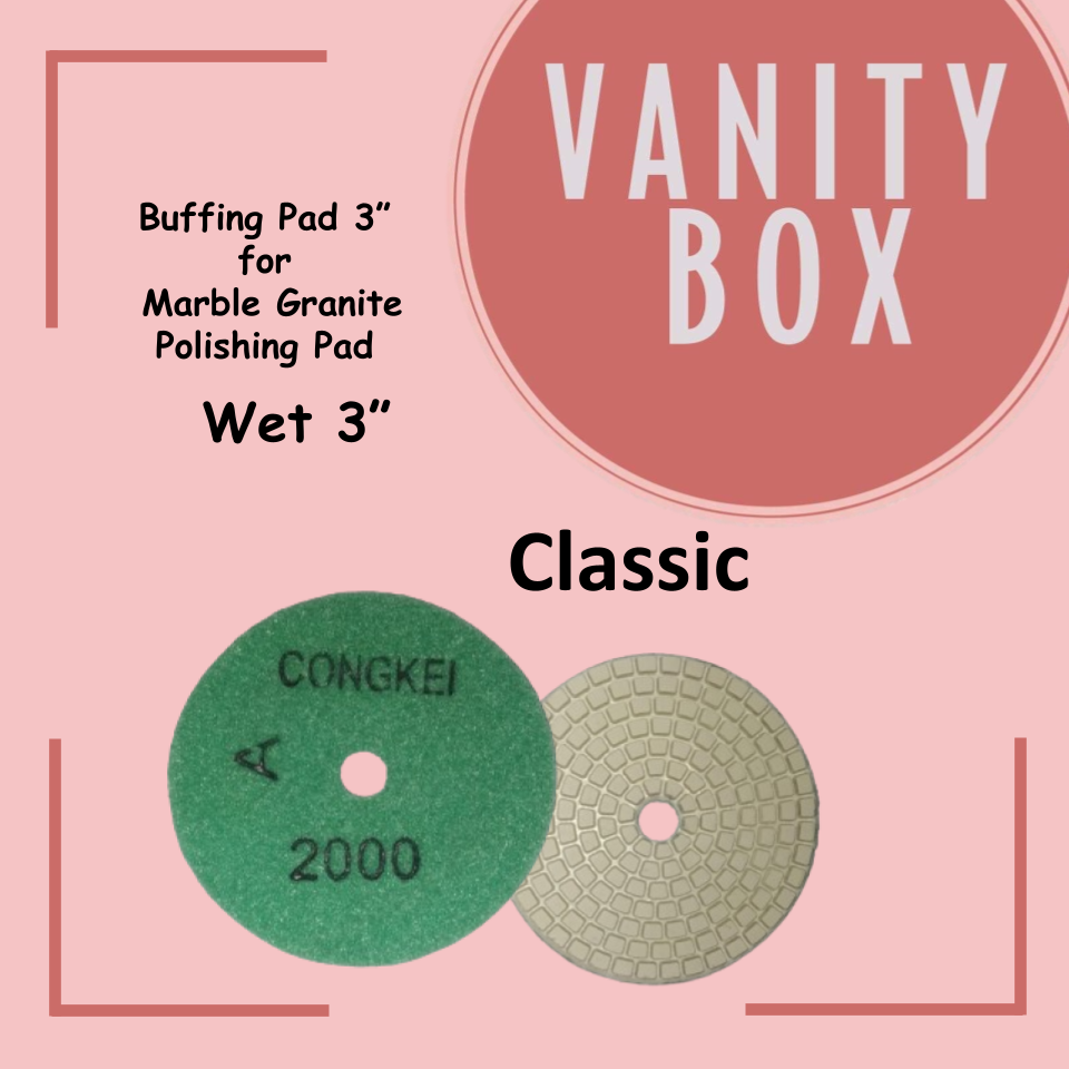 885 Buffing Dry/Wet  Pad per piece 3” for  Marble Granite Polishing Pad