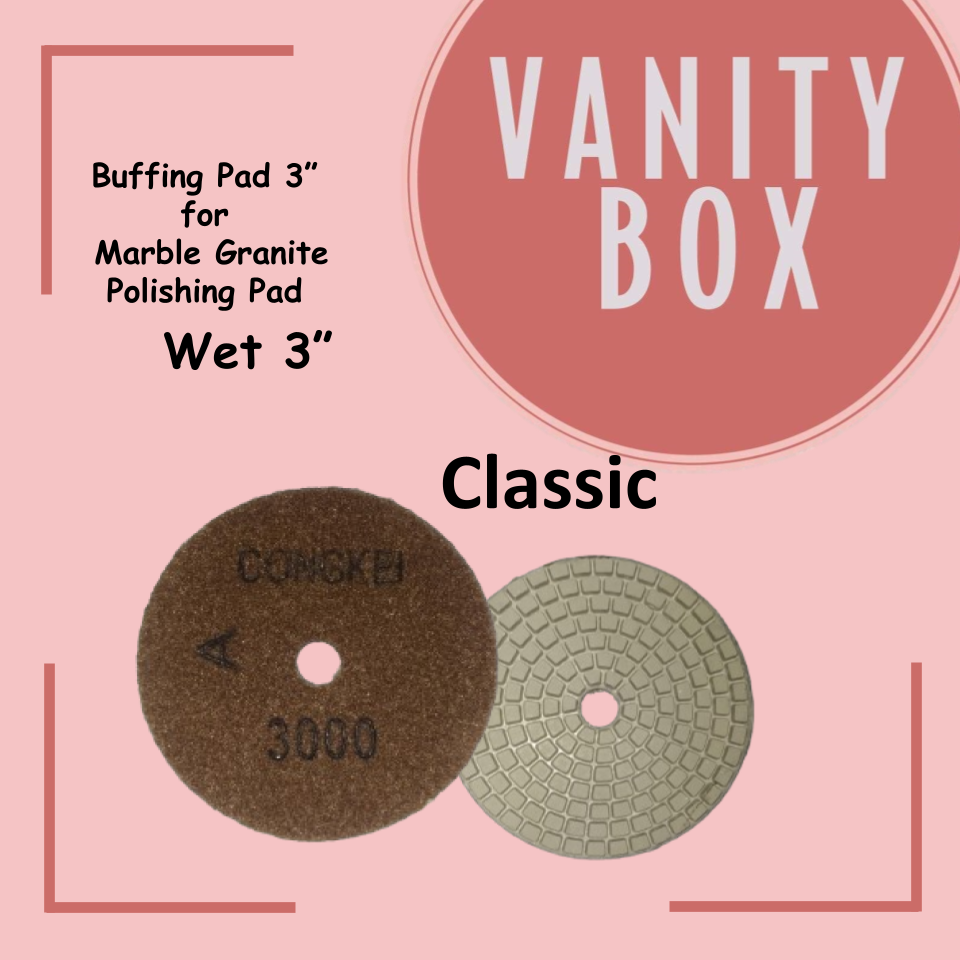885 Buffing Dry/Wet  Pad per piece 3” for  Marble Granite Polishing Pad