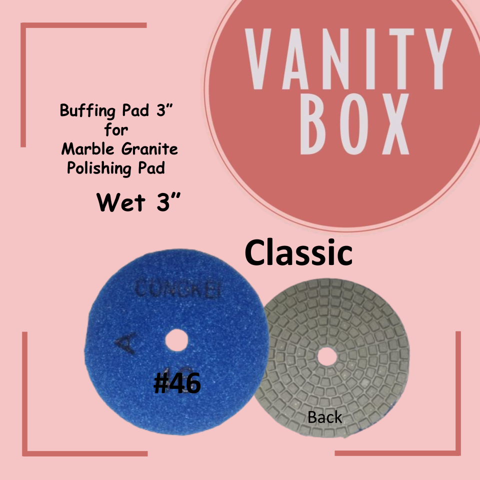 885 Buffing Dry/Wet  Pad per piece 3” for  Marble Granite Polishing Pad