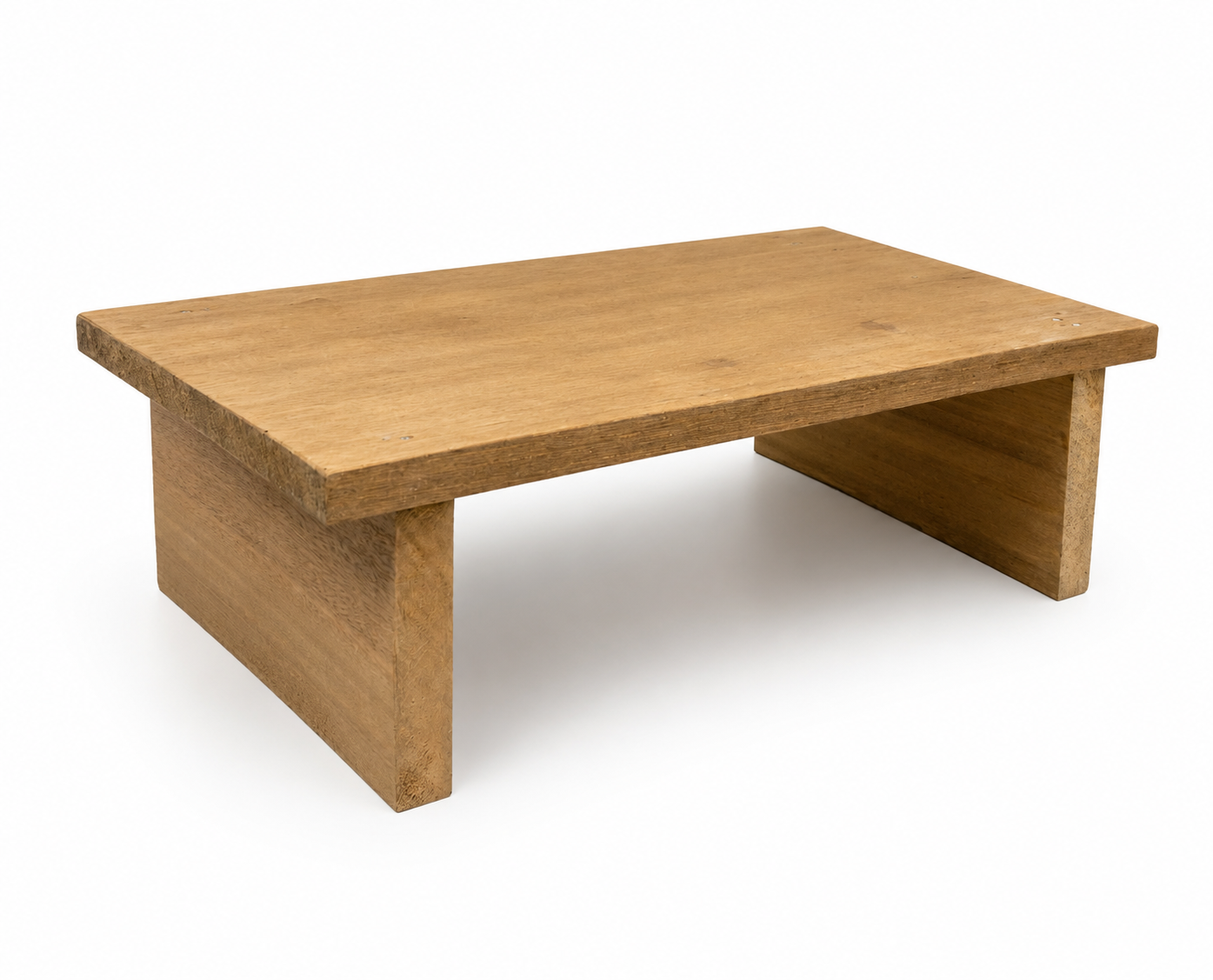 Multi-Purpose Wooden Monitor Stand | Desk Organizer | Laptop Riser | Display Shelf | Natural Wood