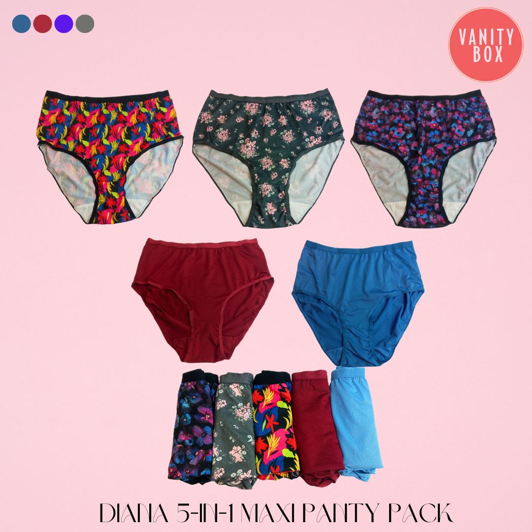 Avon Diana 5-in-1 Microfiber Maxi Panty Pack