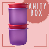 Tupperware Go round small 200ml & Large 1.1L 4 pcs. Set