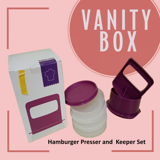 Tupperware Hamburger Press and Keeper Set  200g