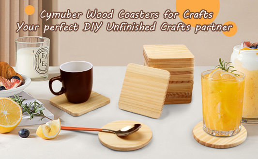 Wooden Coaster Blanks for Resin, Engraving & Painting — Pack of 6