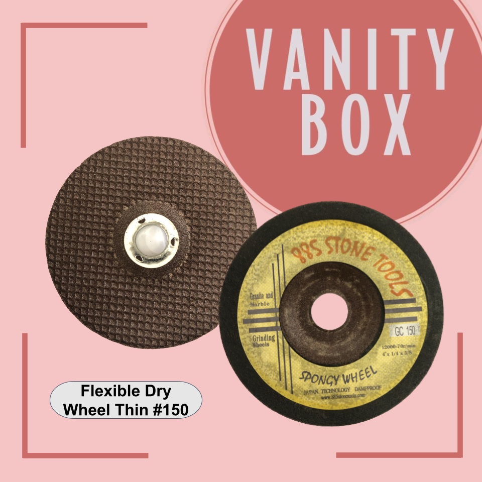 885 Flexible Dry Polishing Wheel 4" — Grit 60 to 150