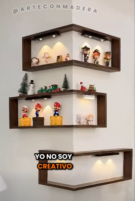 3 Layered DIY Storage Rack Home Decoration Wooden Wall Mounted Living Room, Bedromm Organizer Shelf