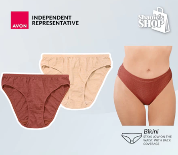 Avon Mars Non-Wire Soft Cup Bra with Mars 2-in-1 Bikini Panty Pack Sets