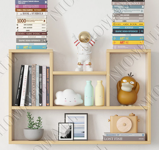 Wooden Simple Decoration DIY Wall Rack Shelf Hanging Cabinet Mounted/ Shelf Floating Hanging Shelves Display