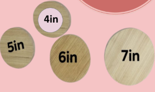 Size 4",5",6",7" Dia.Round Wood Cut Pre-cut 1/2" and 3/4" thk. Plywood/Playboard DIY Project
