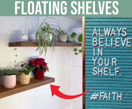 Plyboard Floating Shelf Board — Sanded, Unfinished
