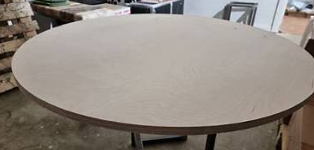 Round Plyboard Table & Stool Top — 3/4in, Unfinished