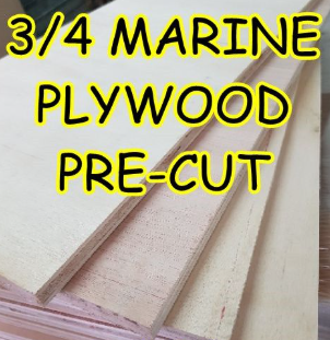 LARGE 3/4in Marine Plywood Sheets for DIY Crafts and Projects