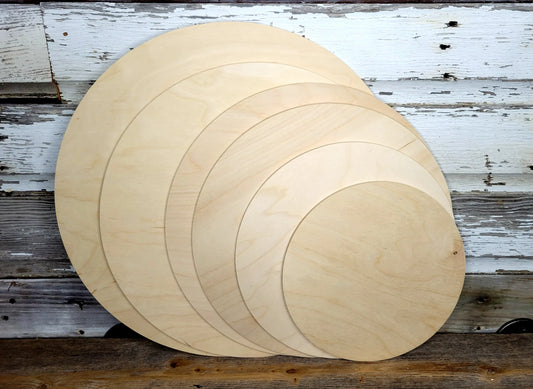 Round 1/2 " and 3/4" Wood Custom Cut Plywood/Plyboard ( DIY Project Pre-cut Round )