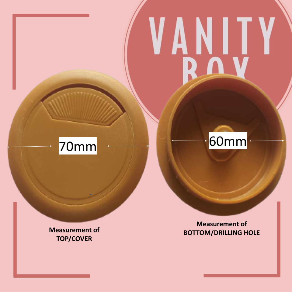 Computer Desk Table Grommets Cable  Wire Hole Plastic Cover Size 70mm,60mm,45mm