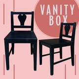 Vanity Box Kiddie Customized Wooden Chairs