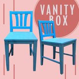 Vanity Box Kiddie Customized Wooden Chairs