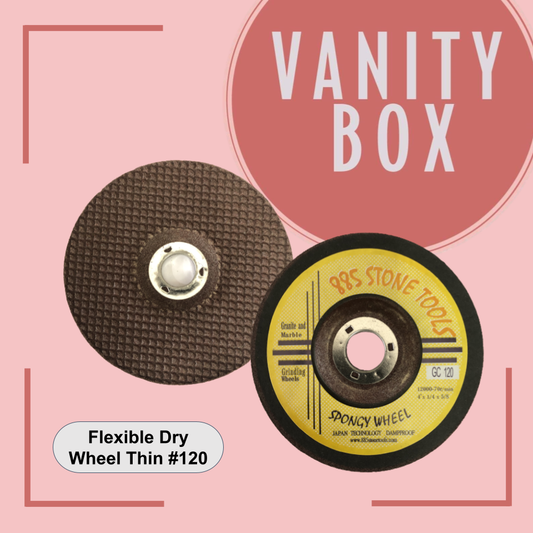 885 Flexible Dry Polishing Wheel 4" — Grit 60 to 150