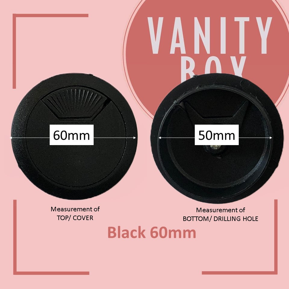 Computer Desk Table Grommets Cable  Wire Hole Plastic Cover Size 70mm,60mm,45mm