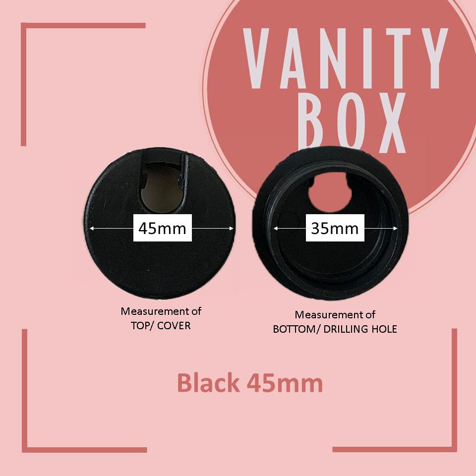 Computer Desk Table Grommets Cable  Wire Hole Plastic Cover Size 70mm,60mm,45mm