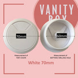 Computer Desk Table Grommets Cable  Wire Hole Plastic Cover Size 70mm,60mm,45mm